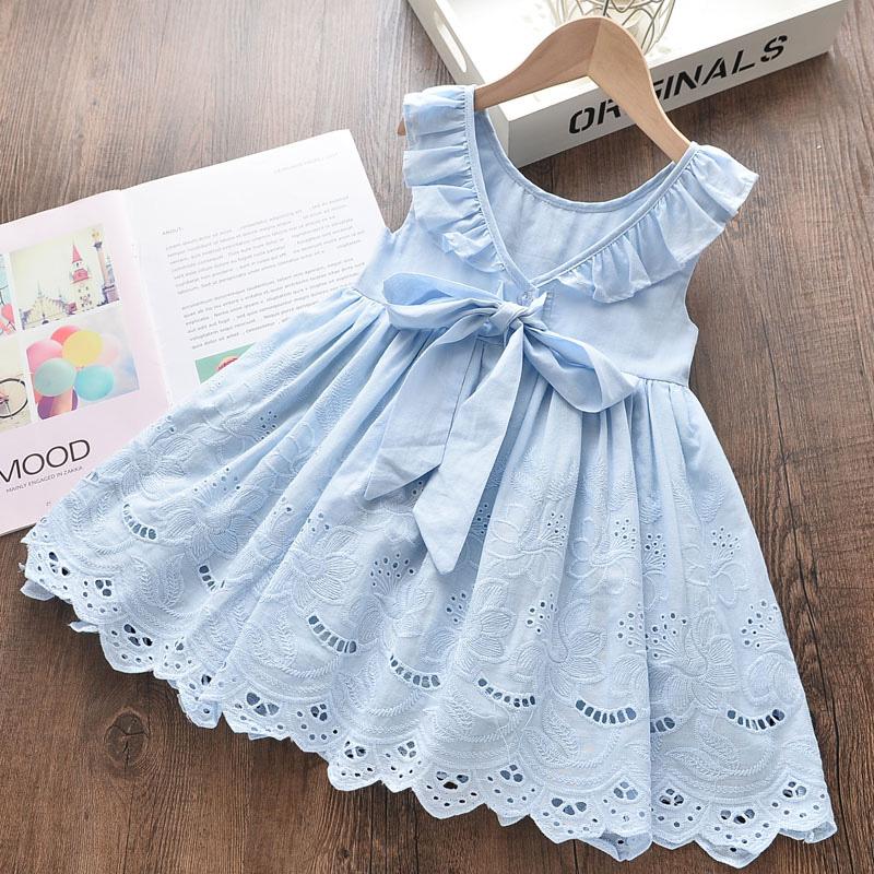 Bowknot Ruffle Dress for Toddler Girl - PrettyKid