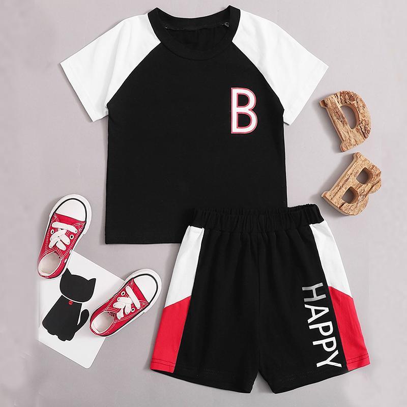 Toddler Boy Sporty Color-block Suit - PrettyKid