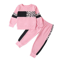 2-piece Leopard Sweatshirts & Leopard Pants for Toddler Girl - PrettyKid