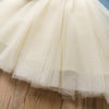 Fashion Denim Stitching Mesh Dress for Toddler Girl - PrettyKid