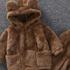 2-piece Plush Hoodie & Pants for Toddler Boy Wholesale Children's Clothing - PrettyKid