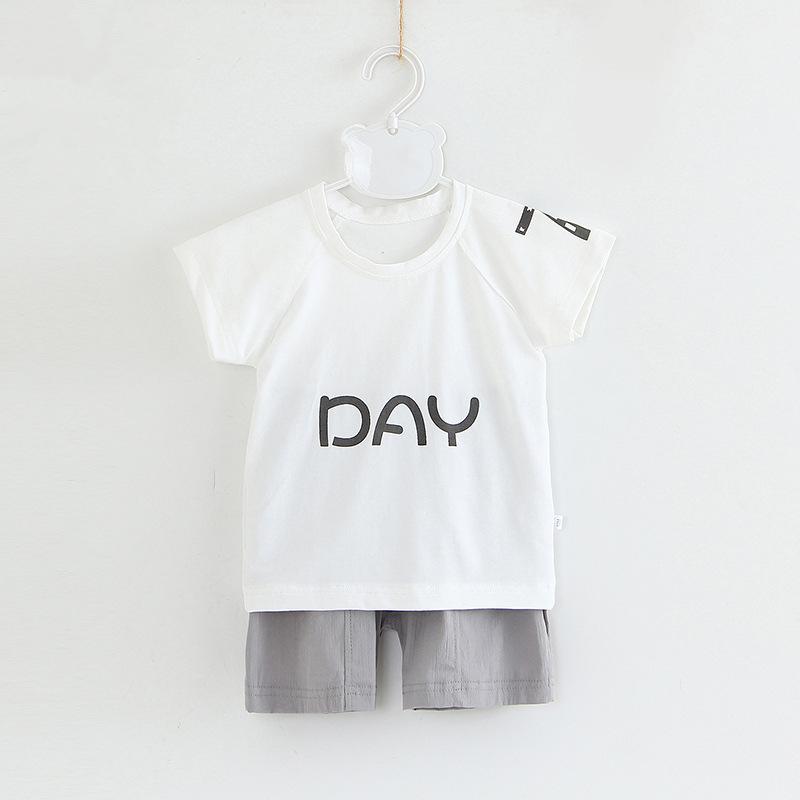 Toddler Boy Letter Print Pajama T-shirt & Shorts - PrettyKid