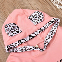 2-piece Letter Pattern Hoodie & Pants for Toddler Girl - PrettyKid