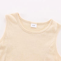 Toddler Boy Solid Color Sleeveless Top - PrettyKid