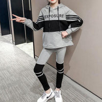 2-piece Color-block Hoodie & Pants for Girl - PrettyKid