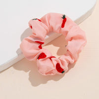 Girl 4pcs Strawberry Print Hair Ropes - PrettyKid