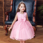 Little Girl Prom Princess Dress Girl Catwalk Performance Dress - PrettyKid