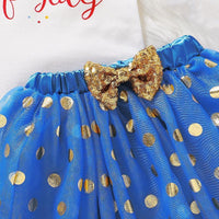 Baby Girl Independence Day Romper & Tutu Mesh Skirt & Bowknot Headband - PrettyKid