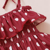 Baby Girl 3pcs Polka Dot Pattern Suit Cami Top & Briefs & Headhand - PrettyKid