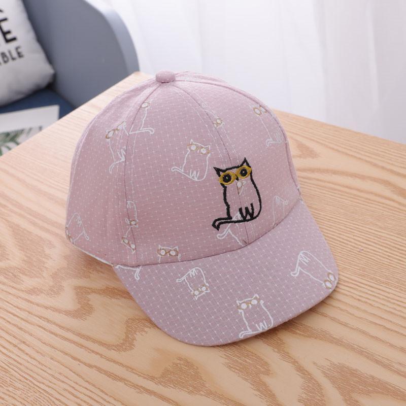 Cute Cat Pattern Duckbill Cap - PrettyKid