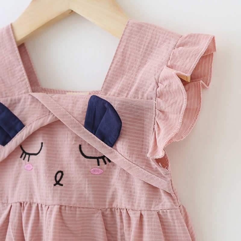 Baby Girl Cat Pattern Dress - PrettyKid