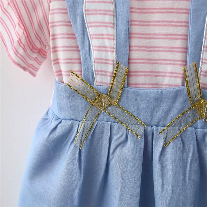 Baby Girl Rabbit Pattern Summer Dress Wholesale Children's Clothing - PrettyKid