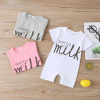 Baby Letter Print Bodysuit - PrettyKid