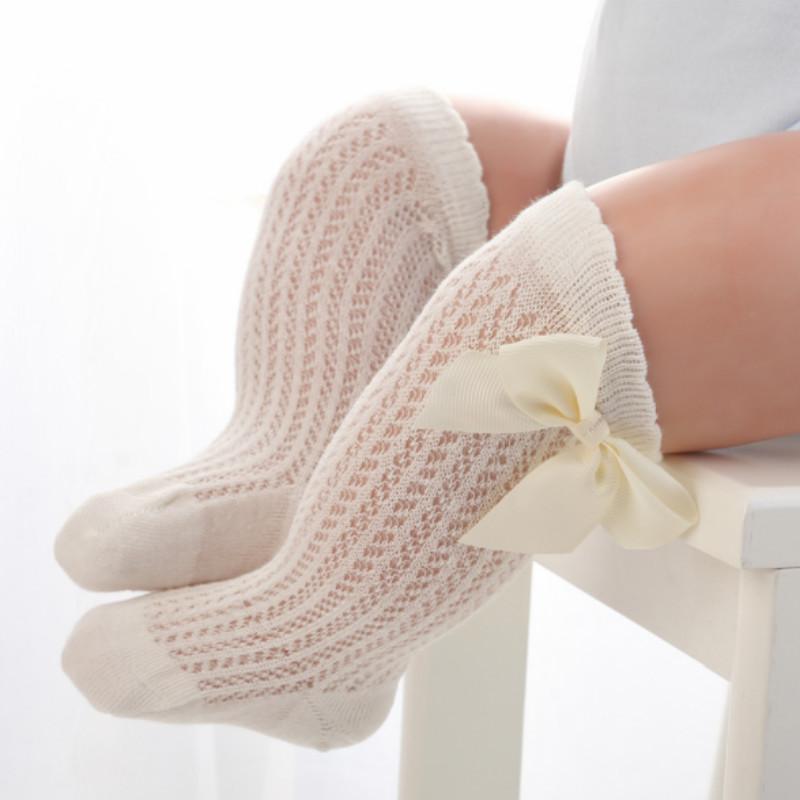 Bowknot Baby Knee-High Stockings - PrettyKid