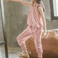 2-piece Sleeveless T-shirt & Pants for Girl - PrettyKid