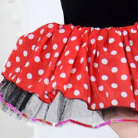 Toddler Girl Bow Decor Polka Dot Mesh Hem Dress & Headhand - PrettyKid