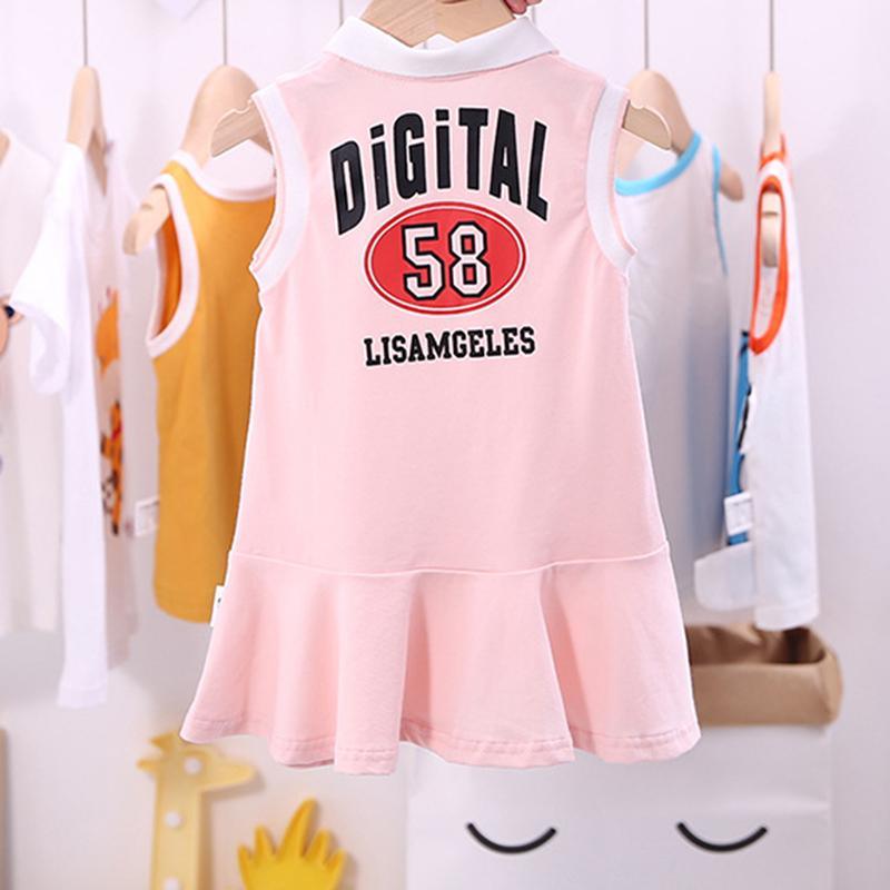 Toddler Girl Sporty Sleeveless Dress - PrettyKid