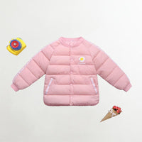 Solid Extra Thick Puffer Jacket for Girl - PrettyKid