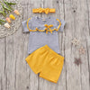 Preppy Style Siblings Short-sleeve T-shirt with Bowknot and Pants Set for Baby Clothing Wholesale - PrettyKid