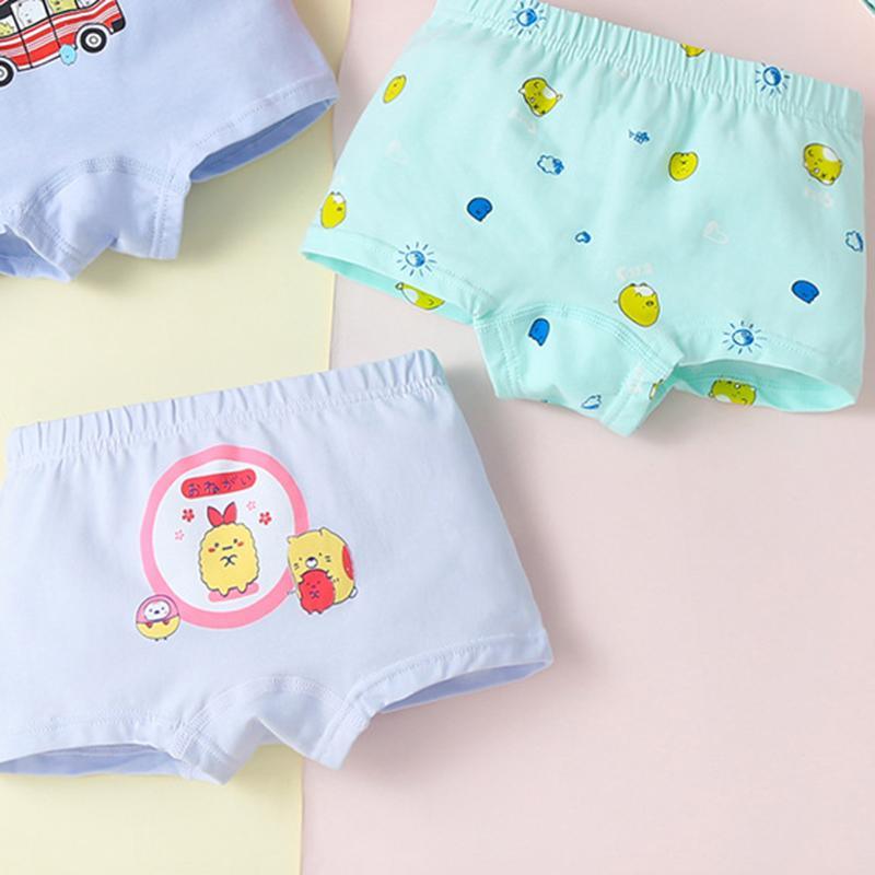 Toddler Boy 4pcs Cartoon Pattern Panties - PrettyKid