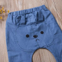 New Born Baby Bear Pattern PP Pants - PrettyKid