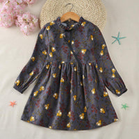 Ruffle Floral Pattern Dress for Toddler Girl - PrettyKid