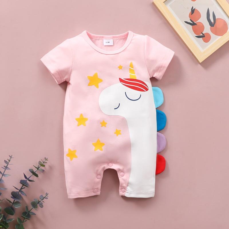 Unicorn Pattern Jumpsuit for Baby - PrettyKid