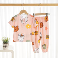 Toddler Girl Crown Print Pajama Top & Pants Children's Clothing - PrettyKid