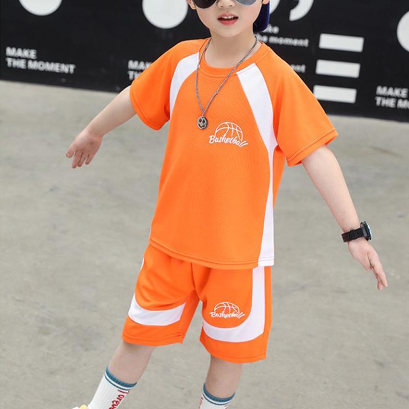 Boy Color-block Quick-drying Jersey Suit - PrettyKid
