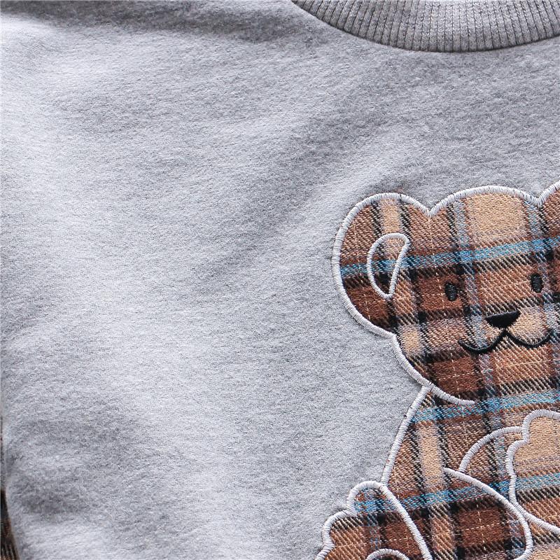 Bear Pattern Sweatshirts for Toddler Boy Wholesale Children's Clothing - PrettyKid