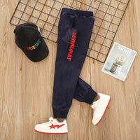 Letter Pattern Sports Pants for Boy - PrettyKid