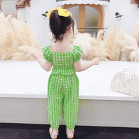 2-piece Plaid Suit for Toddler Girl Children's Clothing - PrettyKid