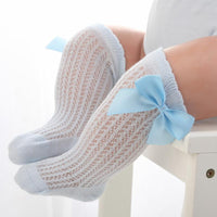 Bowknot Baby Knee-High Stockings - PrettyKid