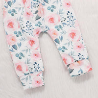 best children's wholesale clothing Toddler Girl Solid Color Sweater & Floral Print Pants & Headband - PrettyKid