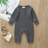 Cute Solid Long-sleeve Jumpsuit for Baby Wholesale children's clothing - PrettyKid