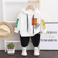 2-piece Letter Hoodie and Pants Set(No Shoes) Children's Clothing - PrettyKid