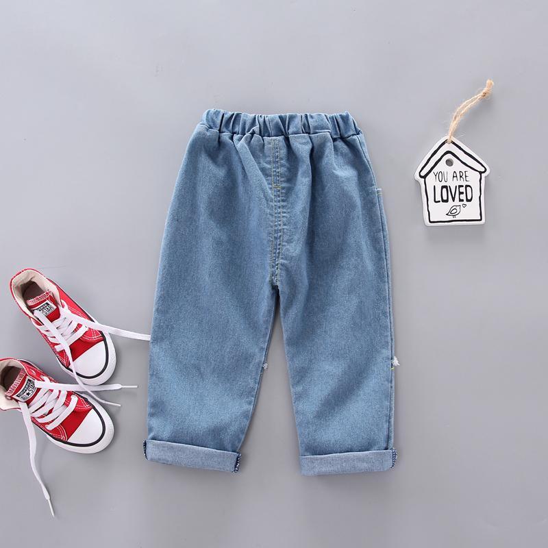 Casual Dog Print Jeans Wholesale children's clothing - PrettyKid