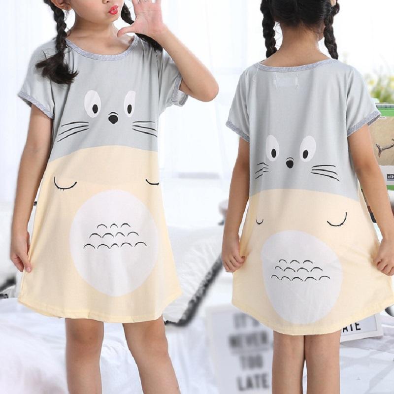 Cartoon Design Pajamas Dress for Girl - PrettyKid