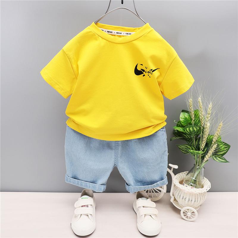 Toddler Boy Geometric Pattern T-shirt & Shorts Children's Clothing - PrettyKid