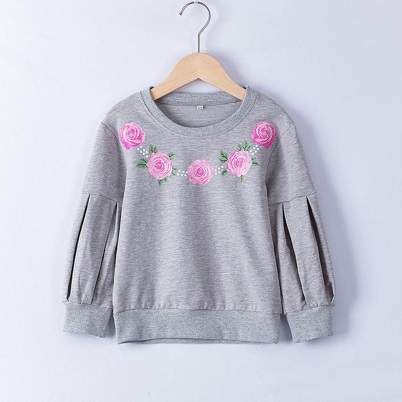 Floral Sweatshirt for Toddler Girl Wholesale Children's Clothing - PrettyKid