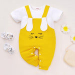 Baby Girl Rabbit Pattern Jumpsuit - PrettyKid