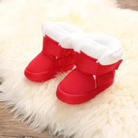 Velcro Design Soft Cotton Fabric Baby Shoes - PrettyKid