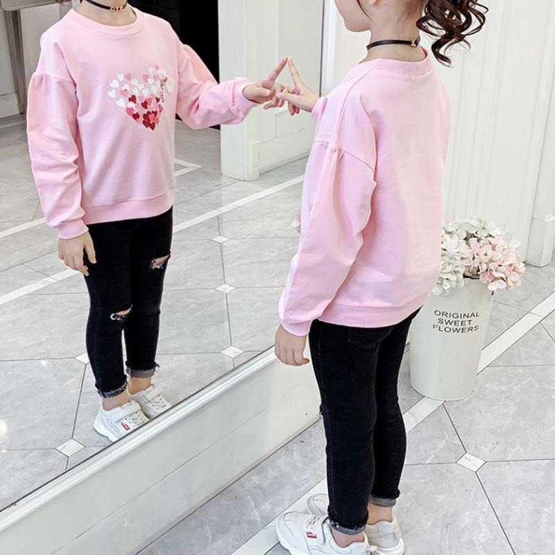 little girl clothing vendors Kid Girl Peach Heart Sweater - PrettyKid