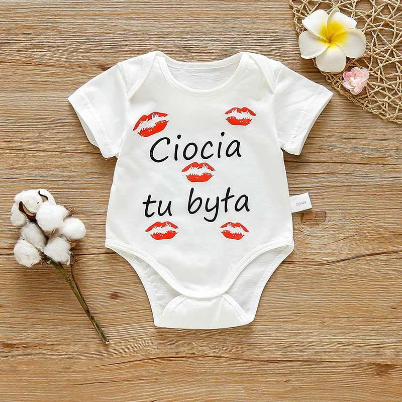 Baby Love Letter Cotton Summer Bodysuit - PrettyKid