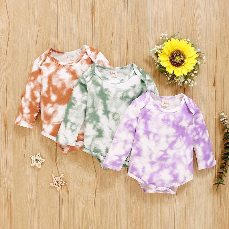 Fashion Long-sleeve Tie-dye Bodysuit Wholesale children's clothing - PrettyKid