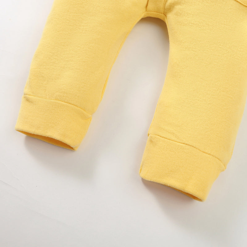Wholesale Baby Daily Solid Long-sleeve Long-sleeved long-leg romper in Bulk - PrettyKid