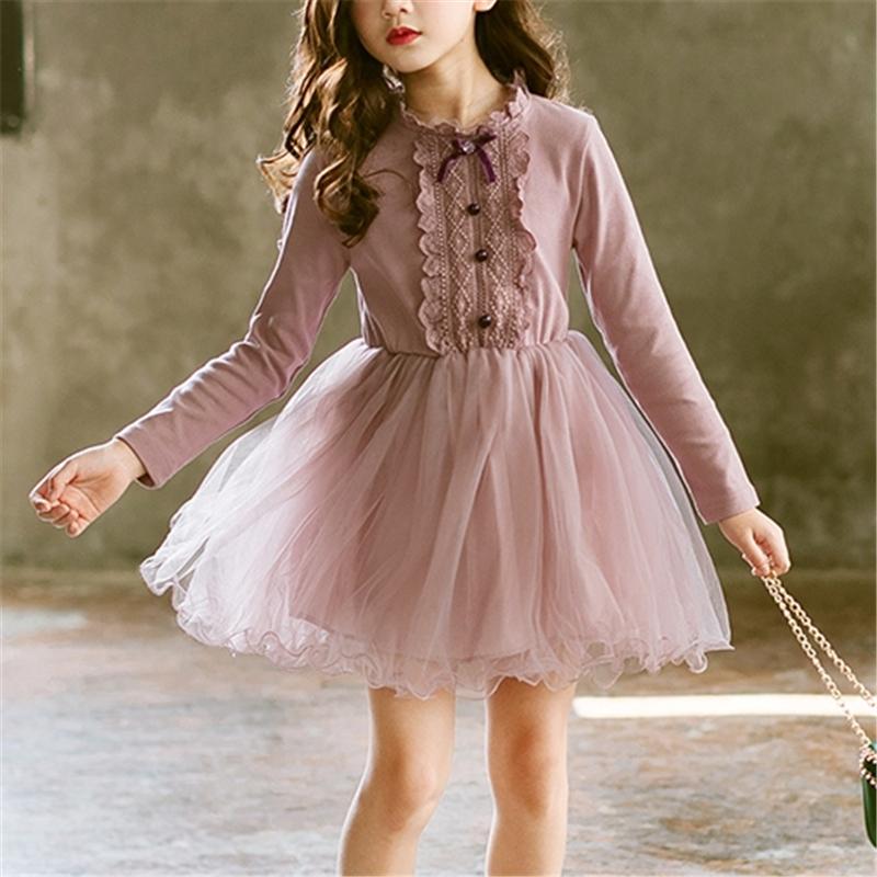 Solid Ruffle Tulle Dress for Girl - PrettyKid