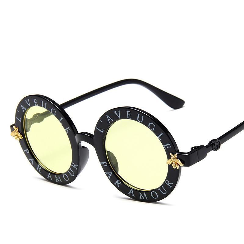 Letter Pattern Sunglasses - PrettyKid