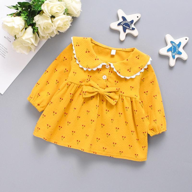 Cherry Printed Lace Dress for Toddler Girl - PrettyKid