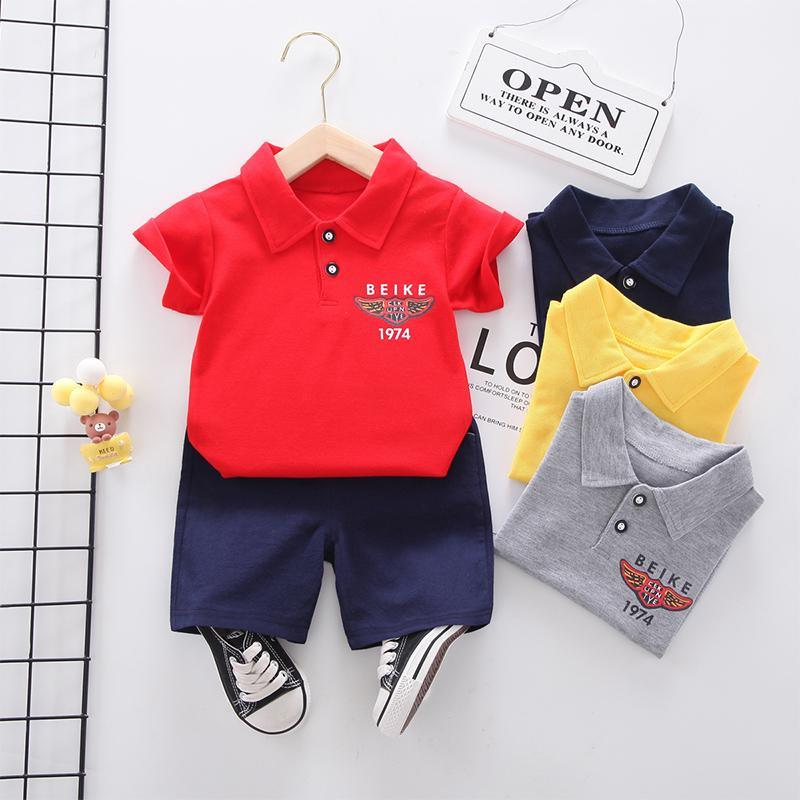 Toddler Boy Polo Shirt T-shirt & Shorts Wholesale Children's Clothing - PrettyKid